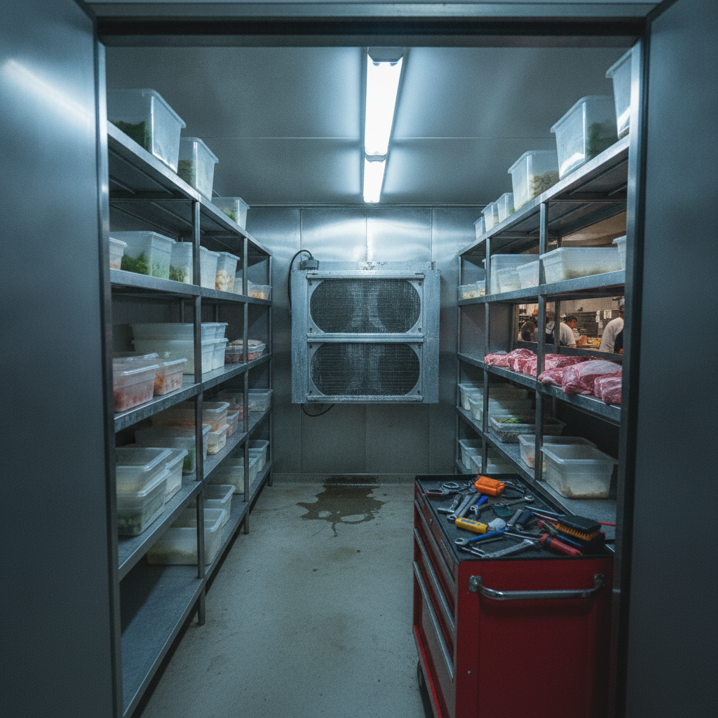 Commercial refrigeration unit serviced by SEER Heating & Cooling